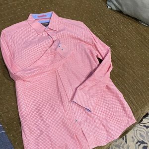 Cute long sleeve pink cotton shirt